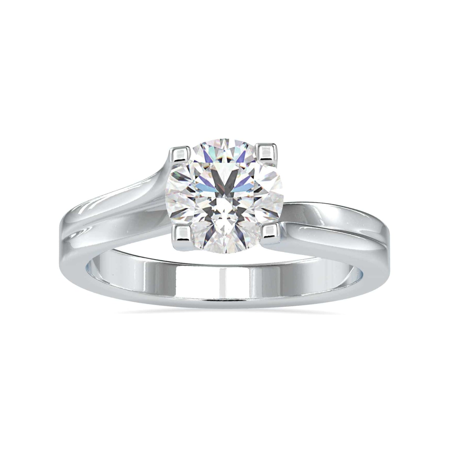 70-Pointer Solitaire Platinum Ring JL PT 0179-B