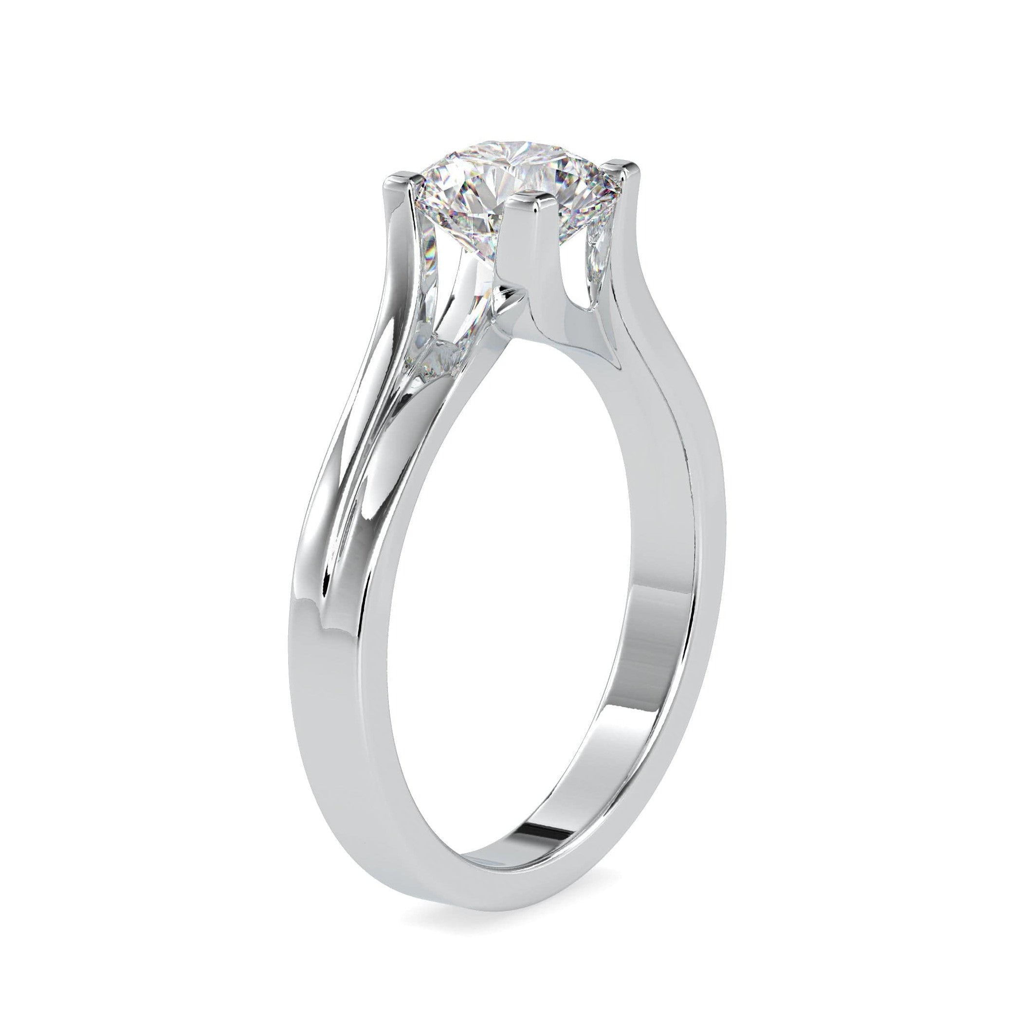 1-Carat Solitaire Platinum Ring JL PT 0179-C