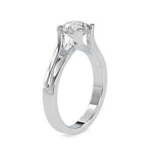 1-Carat Solitaire Platinum Ring JL PT 0179-C