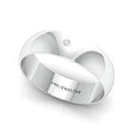 Load image into Gallery viewer, 5mm Single Diamond Platinum Love Bands JL PT 630
