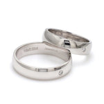 Load image into Gallery viewer, 6mm Single Diamond Platinum Love Bands JL PT 630
