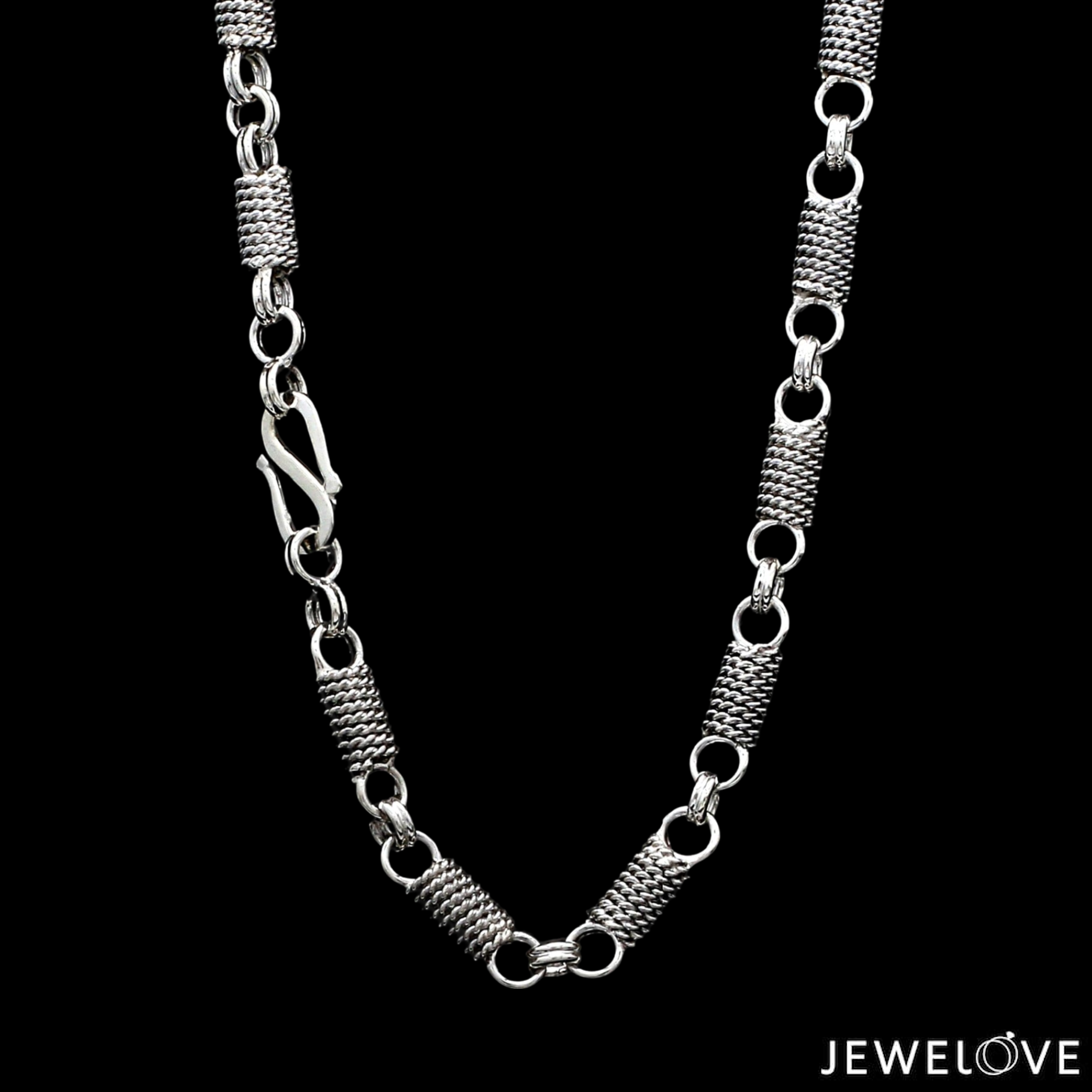 6mm Designer Platinum Links Chain for Men JL PT CH 1153-A   Jewelove.US