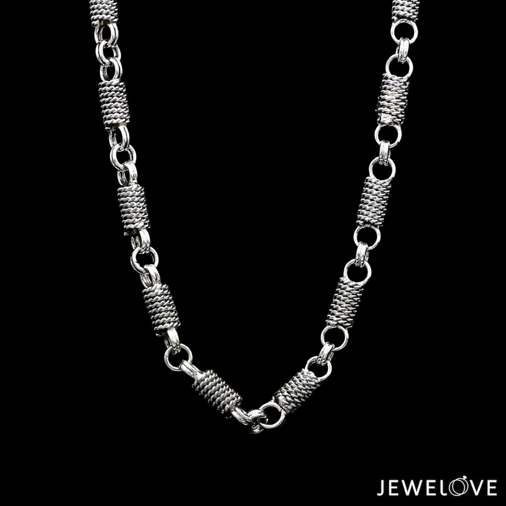 6mm Designer Platinum Links Chain for Men JL PT CH 1153-A   Jewelove.US