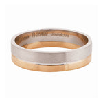Load image into Gallery viewer, 6mm Platinum Ring with 2mm Gold Line for Men JL PT 518
