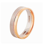 Load image into Gallery viewer, 6mm Platinum Ring with 2mm Gold Line for Men JL PT 518
