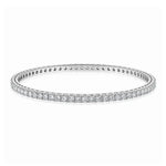 Load image into Gallery viewer, 7 Pointer Single Line Diamond Bangle in Platinum JL PTB 616
