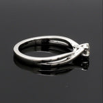 Load image into Gallery viewer, 50-Pointer 4 Prong Platinum Solitaire Ring with a Twist JL PT 676-B
