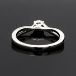 Load image into Gallery viewer, 50-Pointer 4 Prong Platinum Solitaire Ring with a Twist JL PT 676-B
