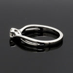 Load image into Gallery viewer, 50-Pointer 4 Prong Platinum Solitaire Ring with a Twist JL PT 676-B
