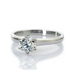 Load image into Gallery viewer, 70-Pointer Lab Grown Solitaire Platinum Engagement Ring SKU 009-LG
