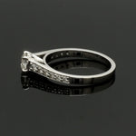 Load image into Gallery viewer, 1-Carat Lab Grown Solitaire Diamond Shank Platinum Engagement Ring JL PT LG 1324
