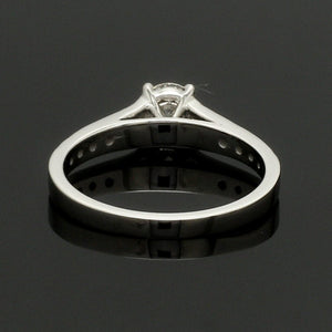 70-Pointer Solitaire Diamond Shank Platinum Ring JL PT 1324-B