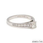 Load image into Gallery viewer, 70-Pointer Solitaire Diamond Shank Platinum Ring JL PT 1324-B
