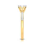 Load image into Gallery viewer, 50-Pointer Solitaire Diamond Shank Yellow Gold Ring JL AU G 105Y-A
