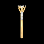 Load image into Gallery viewer, 1-Carat Solitaire Diamond Shank Yellow Gold Ring JL AU G 105Y-C
