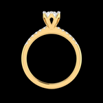 Load image into Gallery viewer, 70-Pointer Solitaire Diamond Shank Yellow Gold Ring JL AU G 105Y-B
