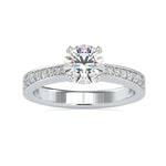 Load image into Gallery viewer, 50-Pointer Solitaire Platinum Diamond Shank Ring JL PT 0166-A
