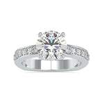Load image into Gallery viewer, 1-Carat Solitaire Platinum Diamond Shank Ring JL PT 0167-C
