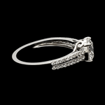 Load image into Gallery viewer, 1-Carat Lab Grown Solitaire Diamond Split Shank Platinum Engagement Ring JL PT LG 1221-B
