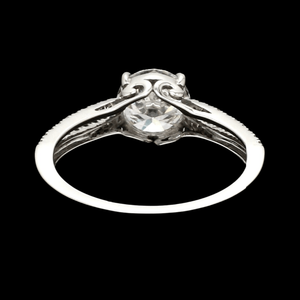 70-Pointer Lab Grown Solitaire Platinum Diamond Split Shank Ring JL PT LG G 1221-A