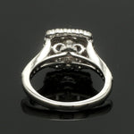Load image into Gallery viewer, 1.50-Carat Lab Grown Solitaire Double Halo Diamond Spilt Shank Platinum Engagement Ring JL PT LG 0015

