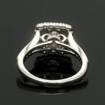 Load image into Gallery viewer, 30-Pointer Solitaire Platinum Double Halo Diamond Spilt Shank Ring JL PT 0015-Z
