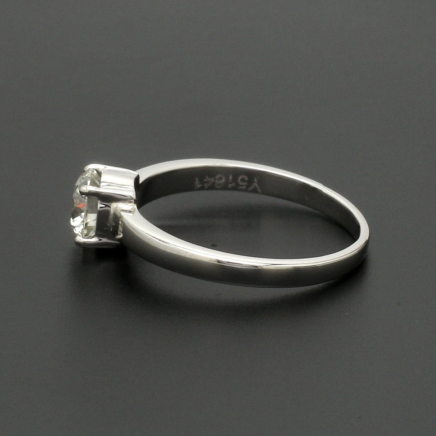 1 Carat Solitaire Platinum Engagement Ring JL PT 1269-C