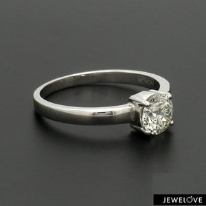 1 Carat Solitaire Platinum Engagement Ring JL PT 1269-C