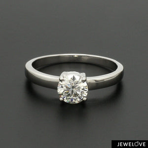 1.50-Carat Lab Grown Solitaire Platinum Engagement Ring JL PT LG G 1269-C