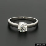 Load image into Gallery viewer, 1-Carat Lab Grown Solitaire Platinum Engagement Ring JL PT LG 1269
