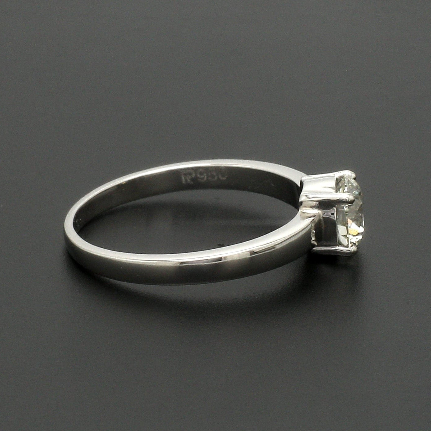 1.50-Carat Lab Grown Solitaire Platinum Engagement Ring JL PT LG G 1269-C