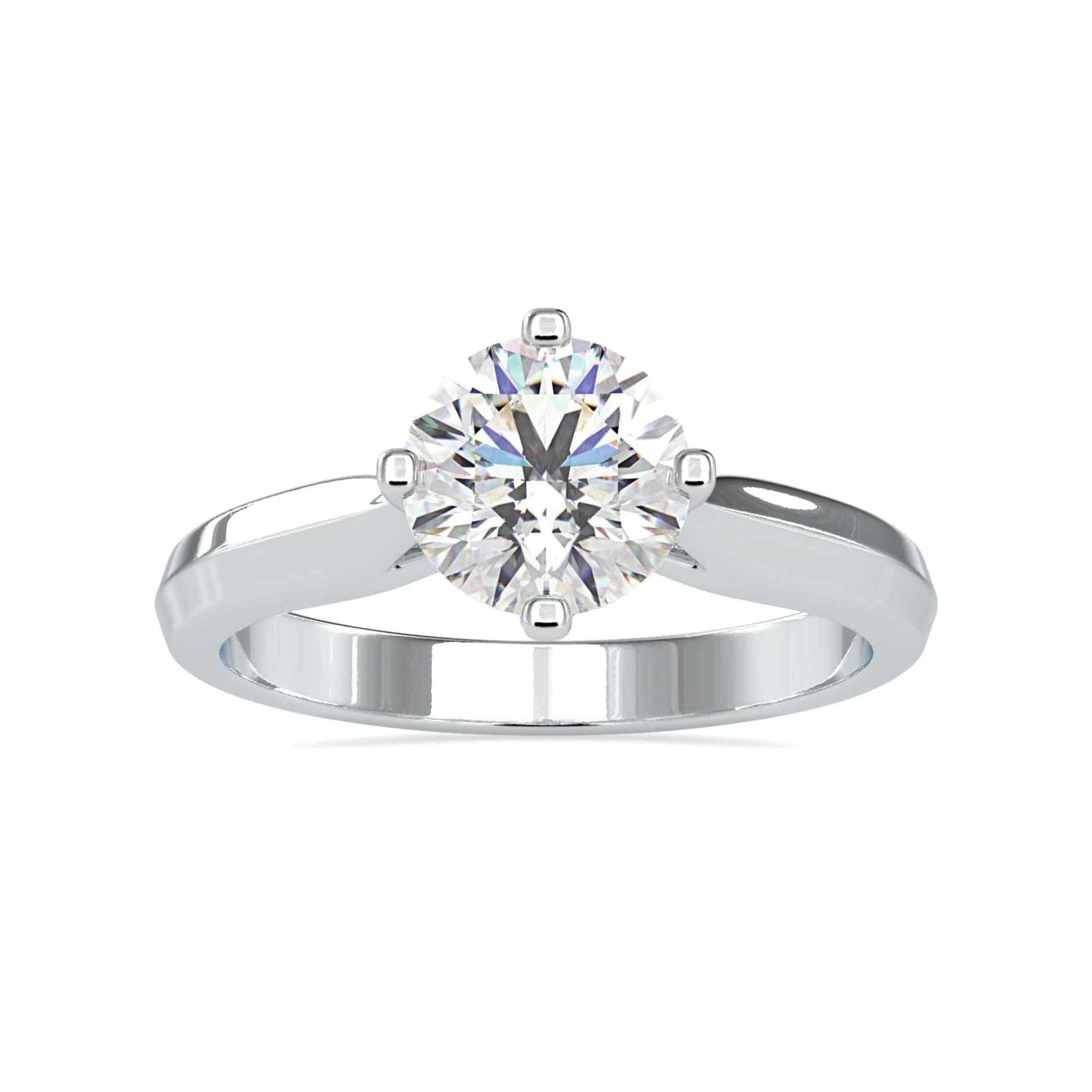 30-Pointer Solitaire Platinum Ring JL PT 0143