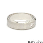 Load image into Gallery viewer, 7mm Designer Single Diamond Platinum Band for Men JL PT 475
