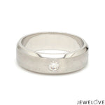 Load image into Gallery viewer, 7mm Designer Single Diamond Platinum Band for Men JL PT 475
