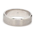 Load image into Gallery viewer, 7mm Designer Single Diamond Platinum Band for Men JL PT 475

