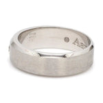 Load image into Gallery viewer, 7mm Designer Single Diamond Platinum Band for Men JL PT 475
