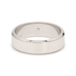 Load image into Gallery viewer, 7mm Designer Single Diamond Platinum Band Hi-Polish for Men JL PT 475
