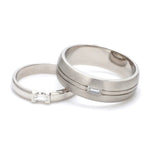 Load image into Gallery viewer, Baguette Diamond Couple Ring  JL PT 432
