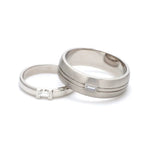 Load image into Gallery viewer, Baguette Diamond Couple Ring  JL PT 432
