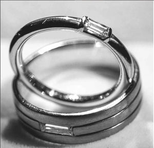 Baguette Diamond Couple Ring  JL PT 432