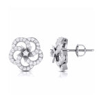 Load image into Gallery viewer, Beautiful Platinum Earrings with Diamonds for Women JL PT E ST 2003
