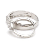 Load image into Gallery viewer, Beautiful Platinum Love Bands with Diamonds JL PT 903

