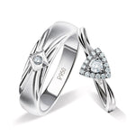 Load image into Gallery viewer, Beautiful Platinum Love Bands with Diamonds JL PT 903
