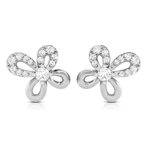 Beautiful Platinum with Diamond Butterfly Earrings for Women JL PT E 2425   Jewelove.US
