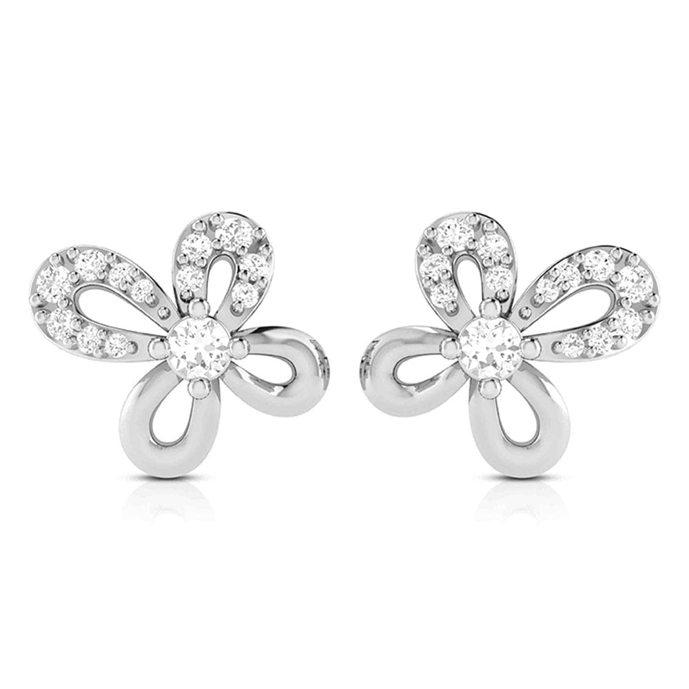 Beautiful Platinum with Diamond Butterfly Earrings for Women JL PT E 2425   Jewelove.US