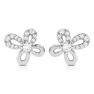 Beautiful Platinum with Diamond Butterfly Earrings for Women JL PT E 2425   Jewelove.US