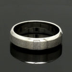 Load image into Gallery viewer, Beveled Edges Plain Platinum Couple Ring JL PT 616 - A Solid
