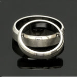 Load image into Gallery viewer, Beveled Edges Plain Platinum Couple Ring JL PT 616 - A Solid
