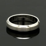 Load image into Gallery viewer, Beveled Edges Plain Platinum Couple Ring JL PT 616 - A Solid
