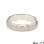Load image into Gallery viewer, Beveled Edges Plain Platinum Couple Ring JL PT 616 - A Solid
